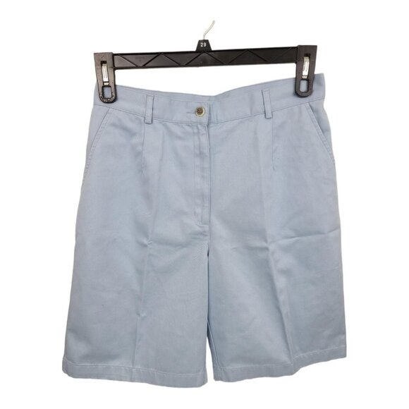 L.L. Bean Pants - Vintage L.L. Bean Women’s Size 10 Light Blue Classic Fit Chino Shorts NWT
